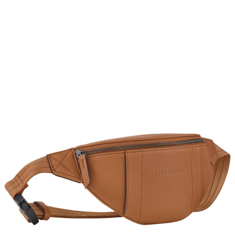 Longchamp 3D S Leather Midjeveske Dame Natural | NOGS8774