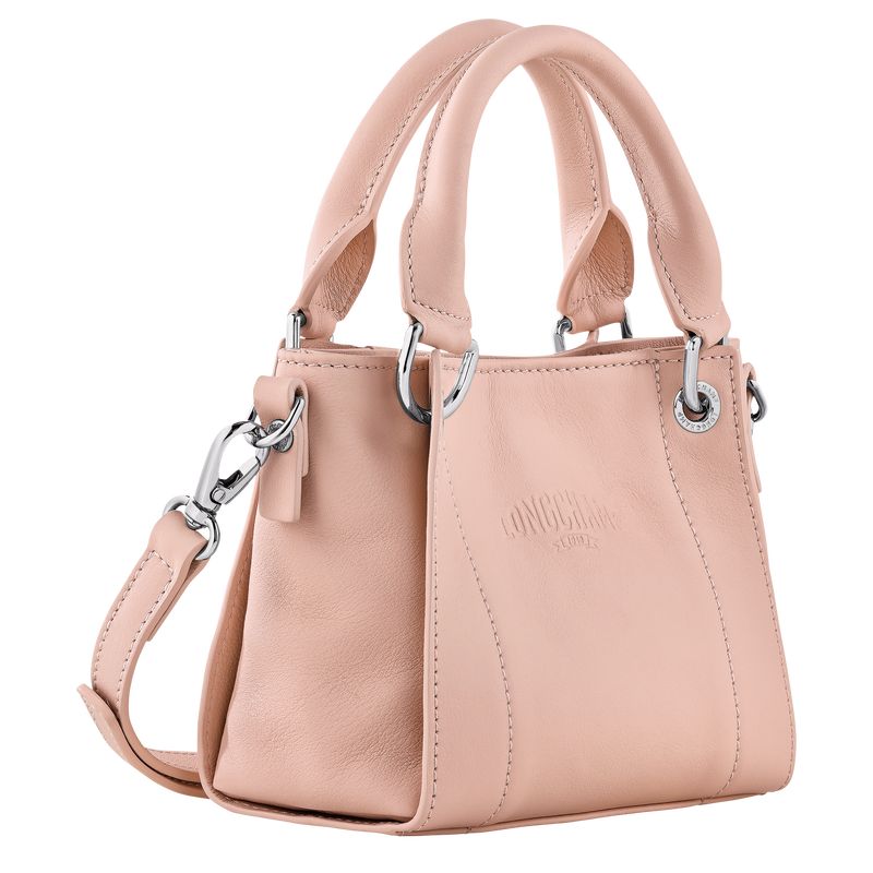 Longchamp 3D XS Handbag Leather Mini Vesker Dame Nude | NOAH9371