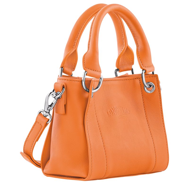 Longchamp 3D XS Handbag Leather Mini Vesker Dame Oransje | NOPJ9370