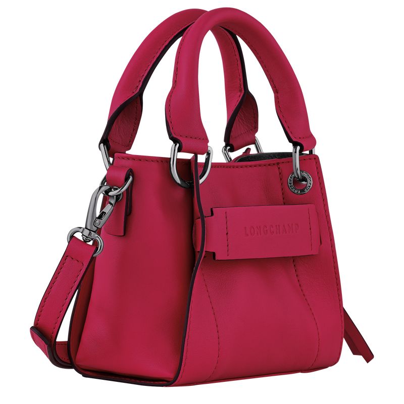 Longchamp 3D XS Handbag Leather Mini Vesker Dame Magenta | NOZU9341