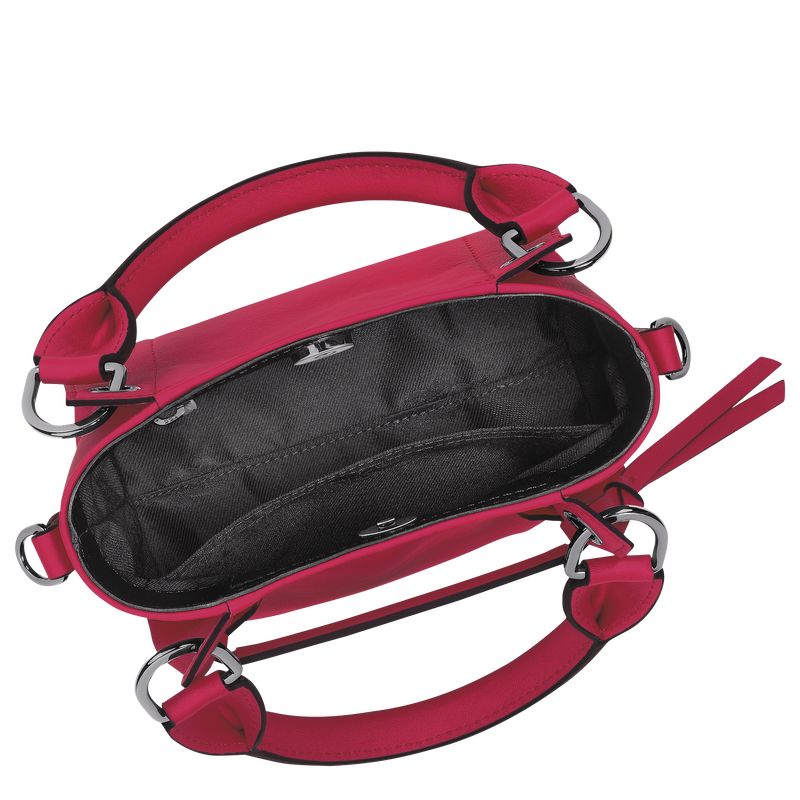 Longchamp 3D XS Handbag Leather Mini Vesker Dame Magenta | NOZU9341