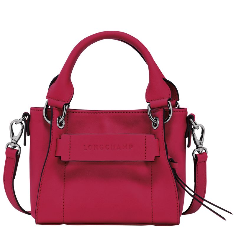 Longchamp 3D XS Handbag Leather Mini Vesker Dame Magenta | NOZU9341