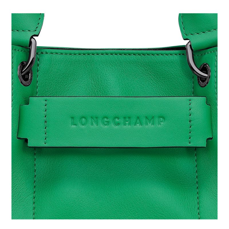 Longchamp 3D XS Handbag Leather Mini Vesker Dame Grønn | NOXY9340