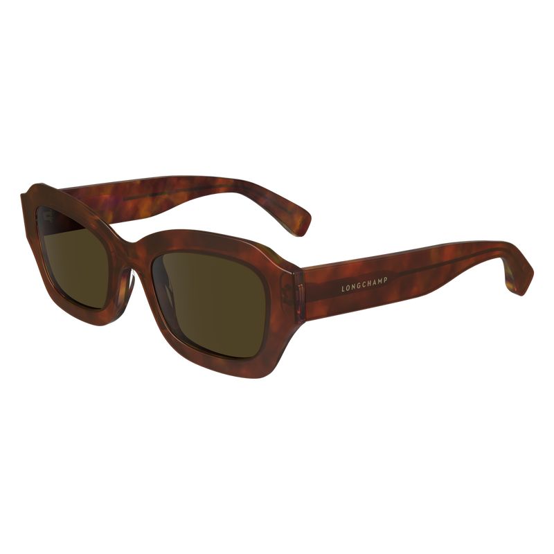 Longchamp Acetate Solbriller Dame Brune | NOOK7948