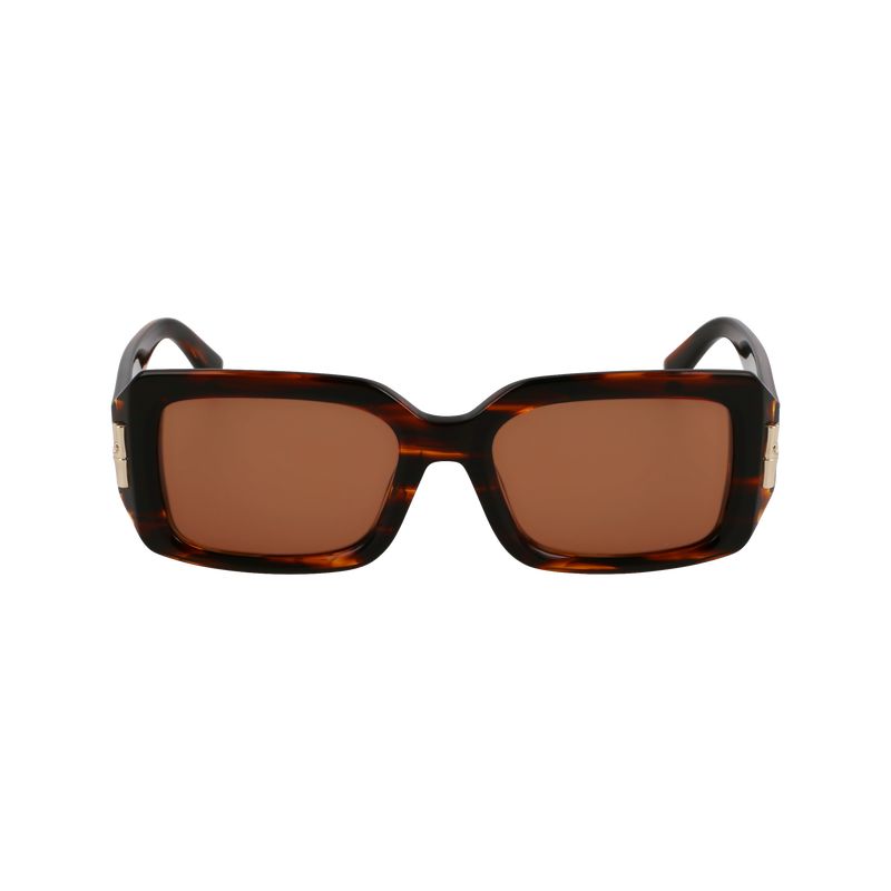 Longchamp Acetate Solbriller Dame Brune | NOZU7924