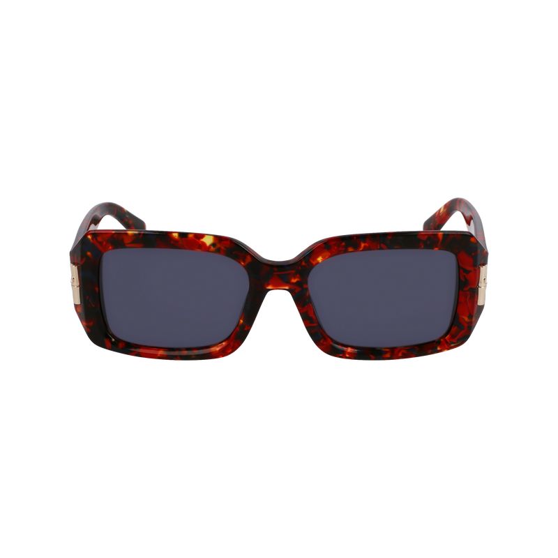 Longchamp Acetate Solbriller Dame Marble Rouge | NOGS7919