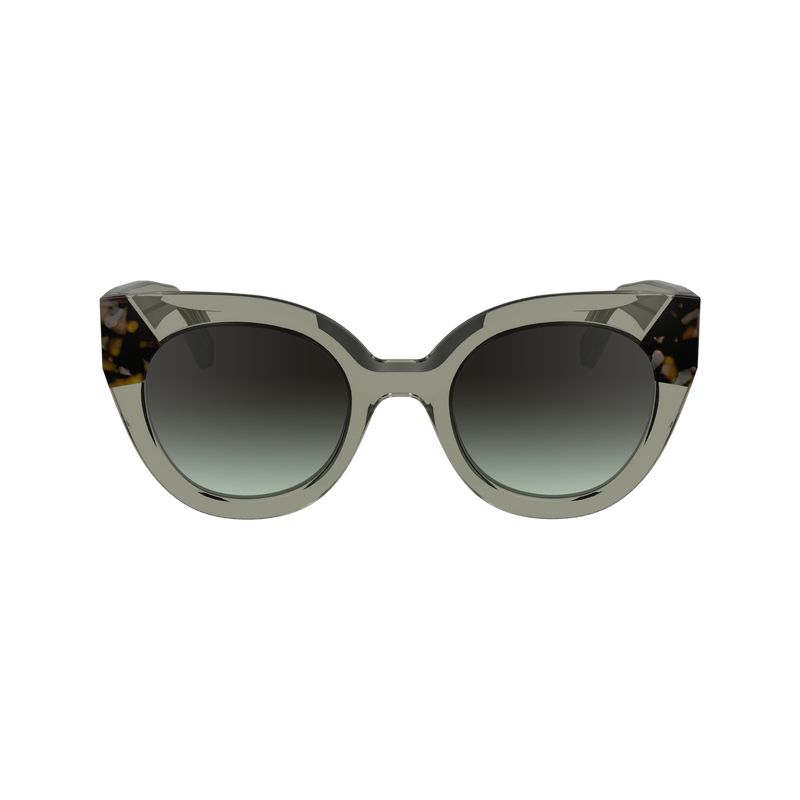 Longchamp Acetate Solbriller Dame Olivengrønne | NOZU7937