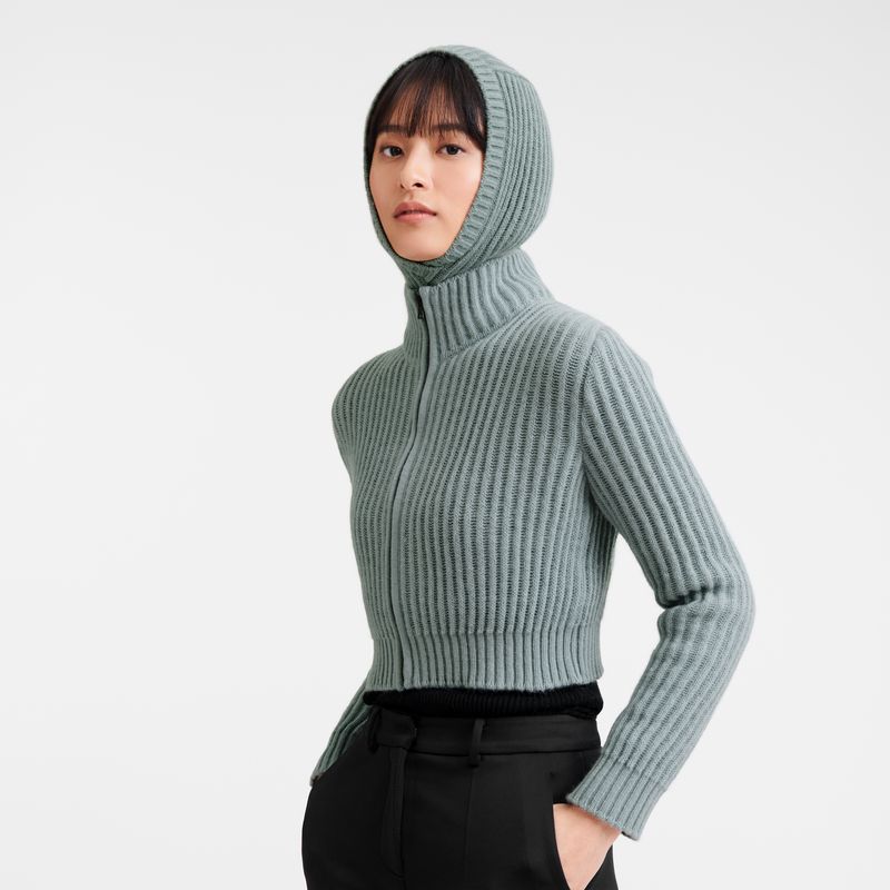 Longchamp Balaclava Knit Hatt Dame Celadon | NODF7788