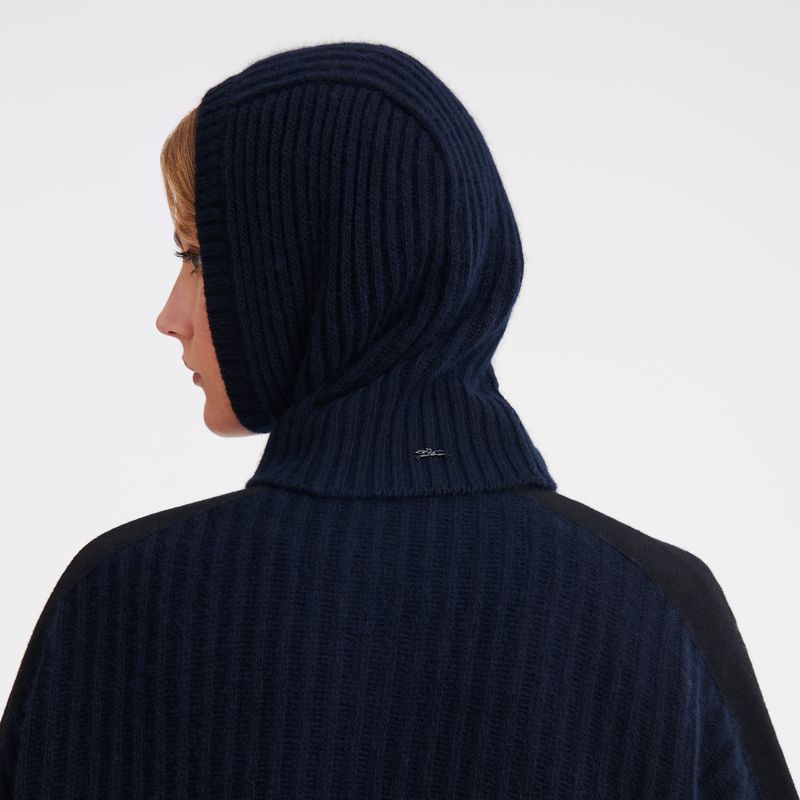 Longchamp Balaclava Knit Hatt Herre Marineblå | NOXY7000