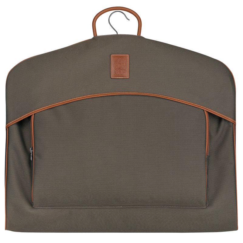 Longchamp Boxford Garment cover Recycled canvas Accessories Dame Brune | NOBE8240