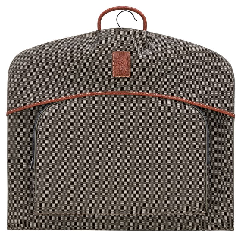 Longchamp Boxford Garment cover Recycled canvas Accessories Dame Brune | NOBE8240