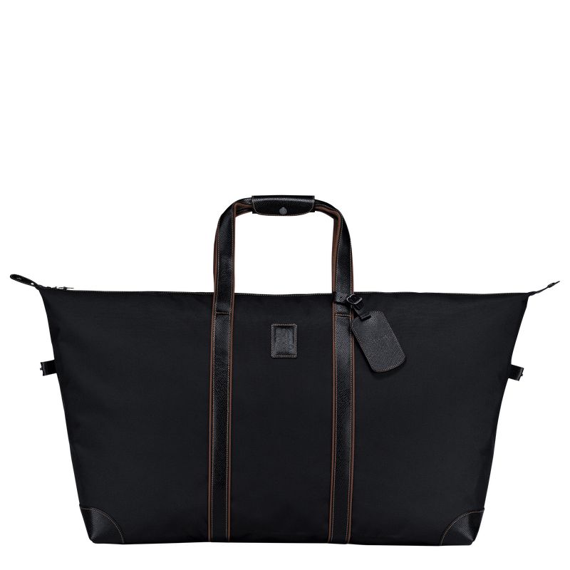 Longchamp Boxford L Recycled canvas Reiseveske Herre Svarte | NOTC7233