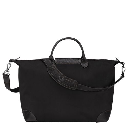 Longchamp Boxford S Recycled canvas Reiseveske Herre Svarte | NOWN7178