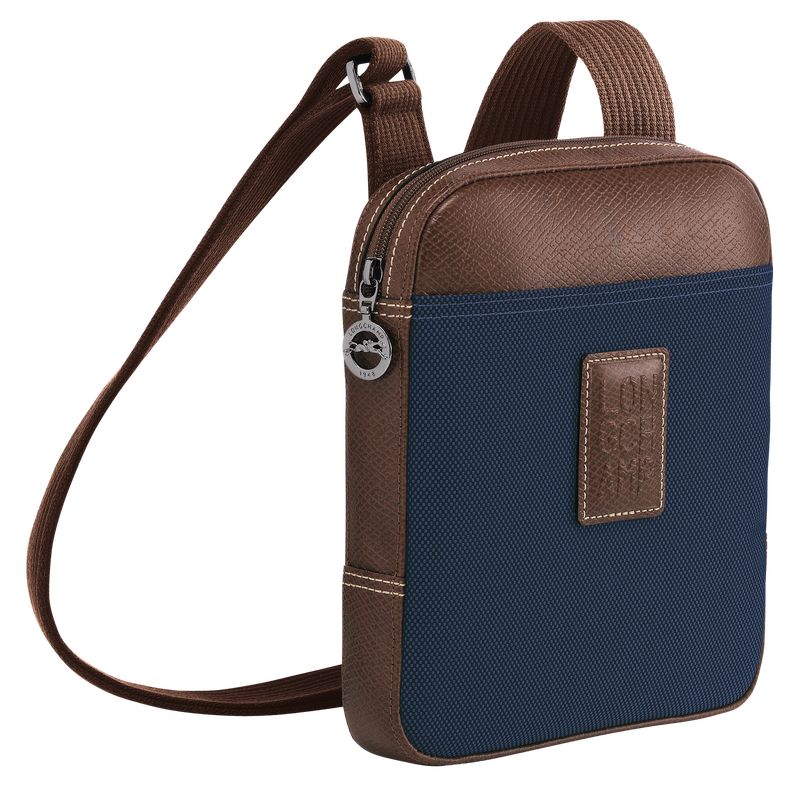 Longchamp Boxford XS Recycled canvas Crossbody Veske Herre Blå | NOUZ7599