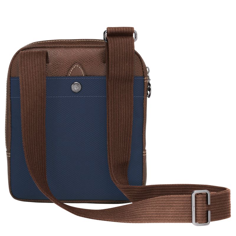 Longchamp Boxford XS Recycled canvas Crossbody Veske Herre Blå | NOUZ7599