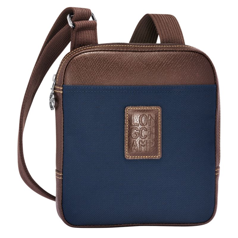 Longchamp Boxford XS Recycled canvas Crossbody Veske Herre Blå | NOUZ7599