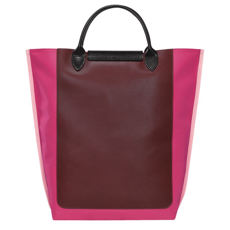 Longchamp Cabas M Tote Canvas Håndveske Herre Magenta | NOSG7477