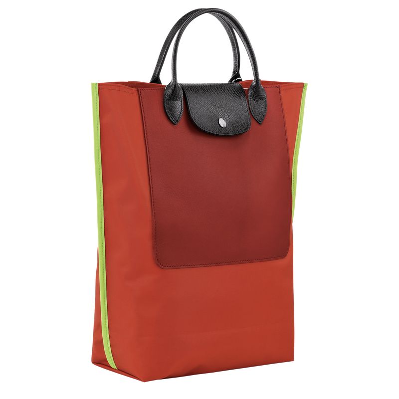 Longchamp Cabas M Tote Canvas Håndveske Herre Paprika | NODF7476