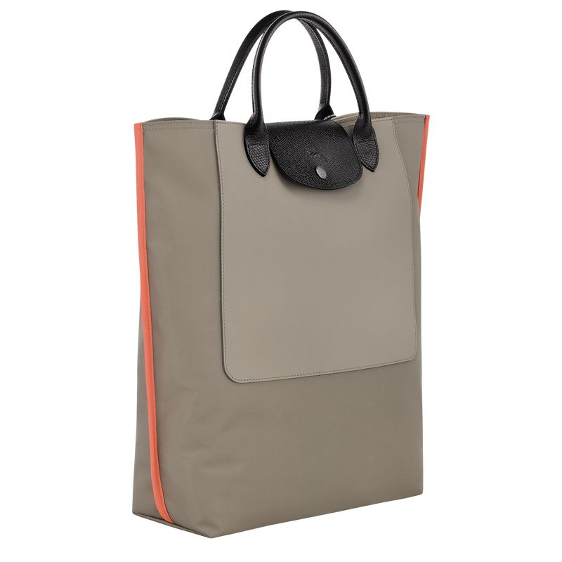 Longchamp Cabas M Tote Canvas Håndveske Herre Clay | NOHA7473