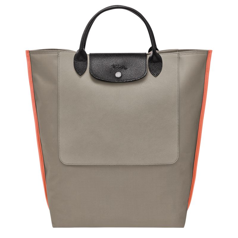 Longchamp Cabas M Tote Canvas Håndveske Herre Clay | NOHA7473