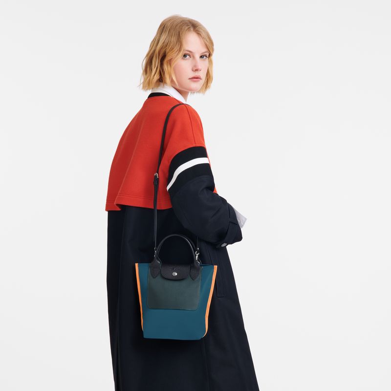 Longchamp Cabas XS Tote Canvas Håndveske Herre Påfugl | NOZU7469