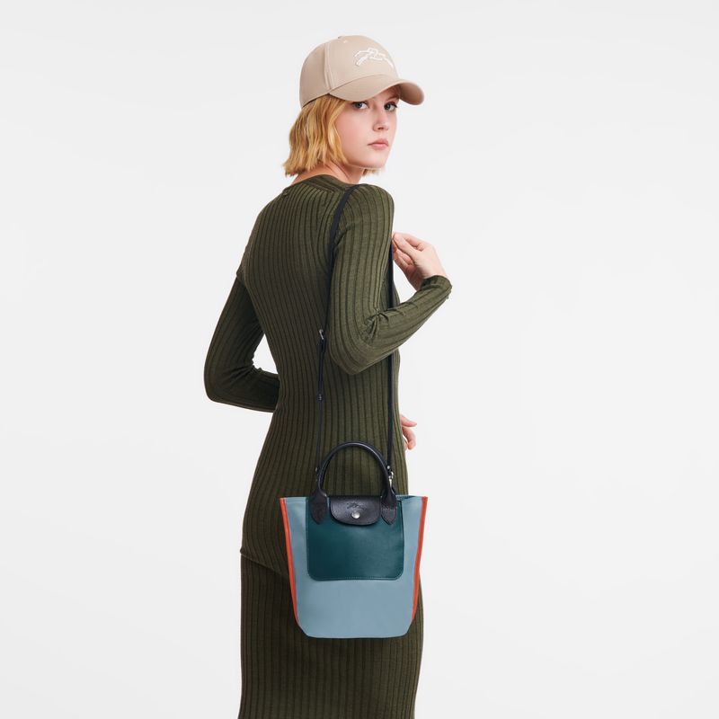 Longchamp Cabas XS Tote Canvas Håndveske Herre Blå | NOXY7468