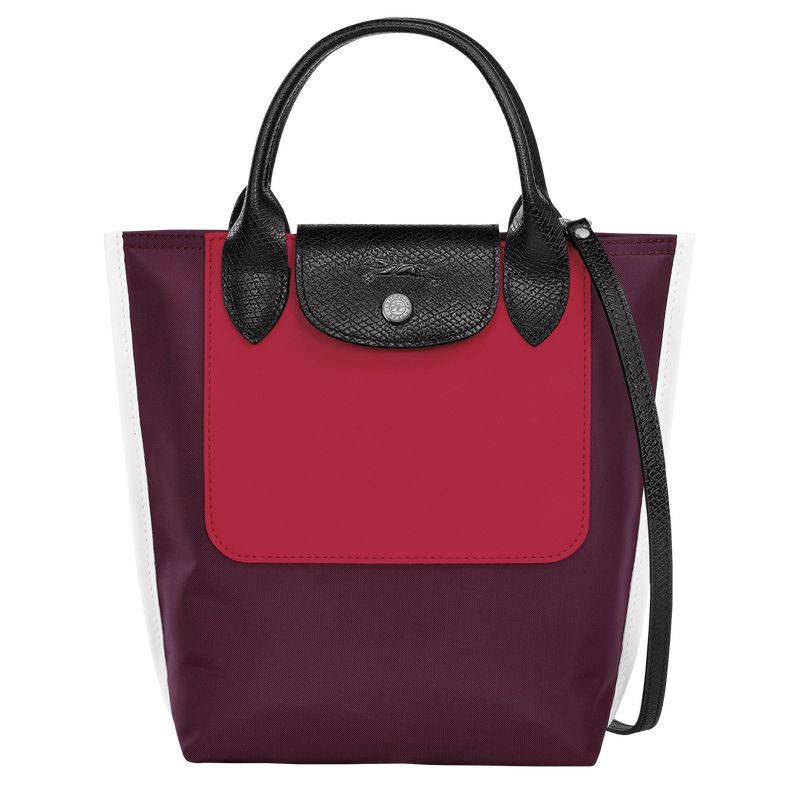 Longchamp Cabas XS Tote Canvas Håndveske Herre Burgunder | NOBE7465