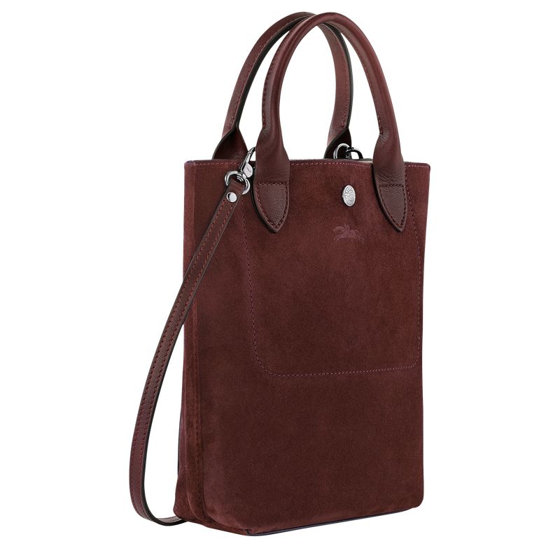 Longchamp Cabas XS Tote Leather Mini Vesker Dame Burgunder | NOBE9384