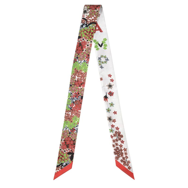 Longchamp Collier de fleurs Bandeau Silk Pannebånd Dame Paprika | NOGS8179