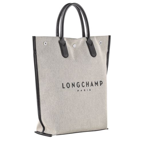 Longchamp Essential M Tote Canvas Håndveske Herre Ecru | NOZU7456