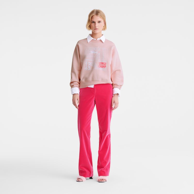 Longchamp Jersey Sweatshirt Dame Ballerina | NOMQ7827