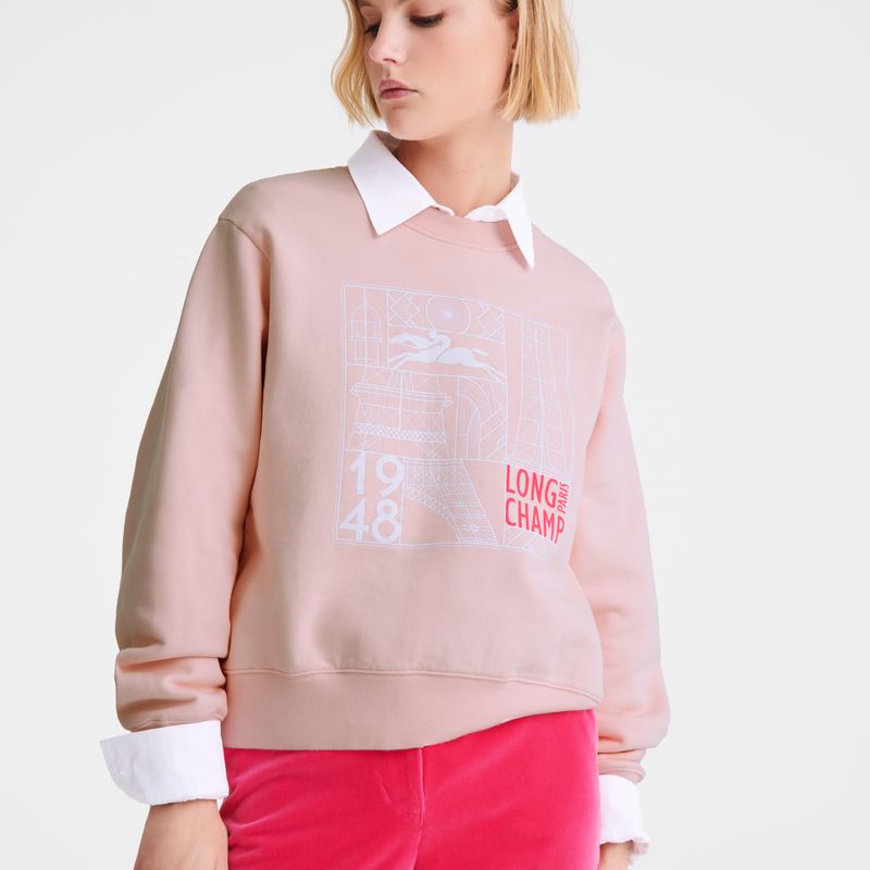 Longchamp Jersey Sweatshirt Dame Ballerina | NOMQ7827