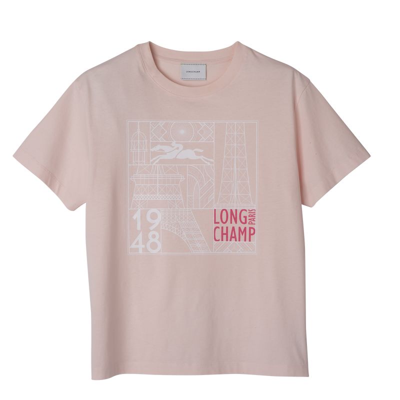 Longchamp Jersey T-skjorte Dame Ballerina | NOUZ7755