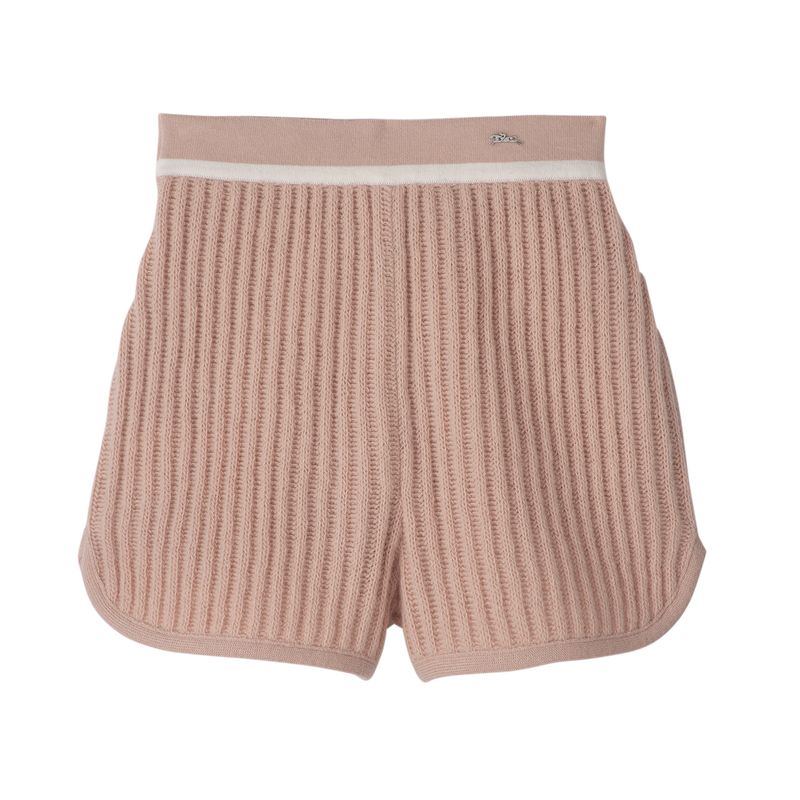 Longchamp Knit Shorts Dame Nude | NOUZ7690