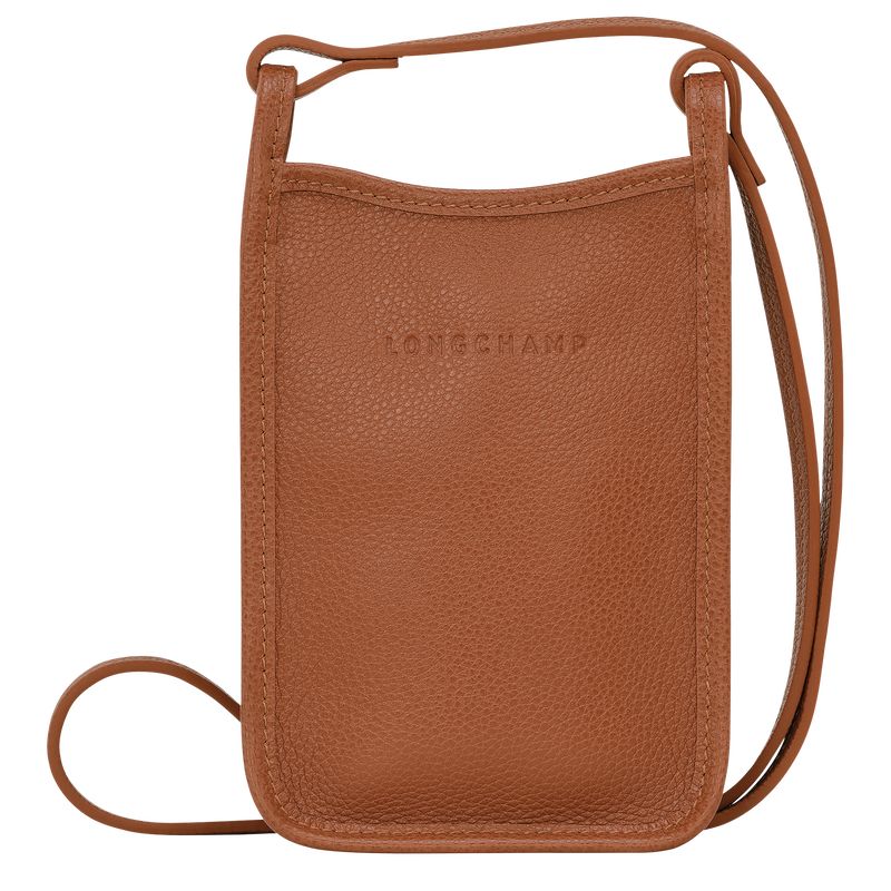 Longchamp Le FoulonnÉ 1 Leather Deksel Herre Caramel | NOJP7297