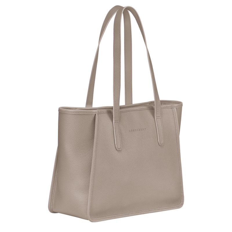 Longchamp Le FoulonnÉ L Tote Leather Skulderveske Dame Turtledove | NOMQ8866