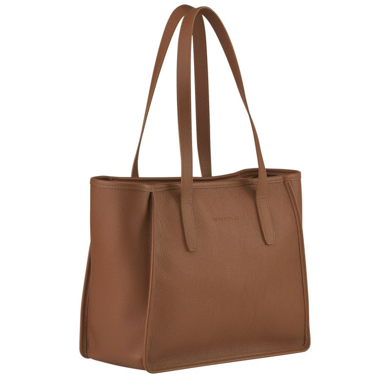 Longchamp Le FoulonnÉ L Tote Leather Skulderveske Dame Caramel | NONW8865