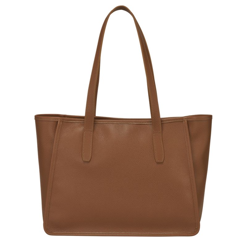 Longchamp Le FoulonnÉ L Tote Leather Skulderveske Dame Caramel | NONW8865