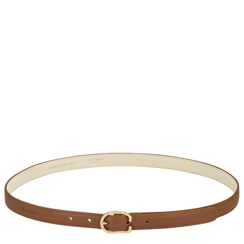 Longchamp Le FoulonnÉ Leather Belte Dame Caramel | NOHA8045