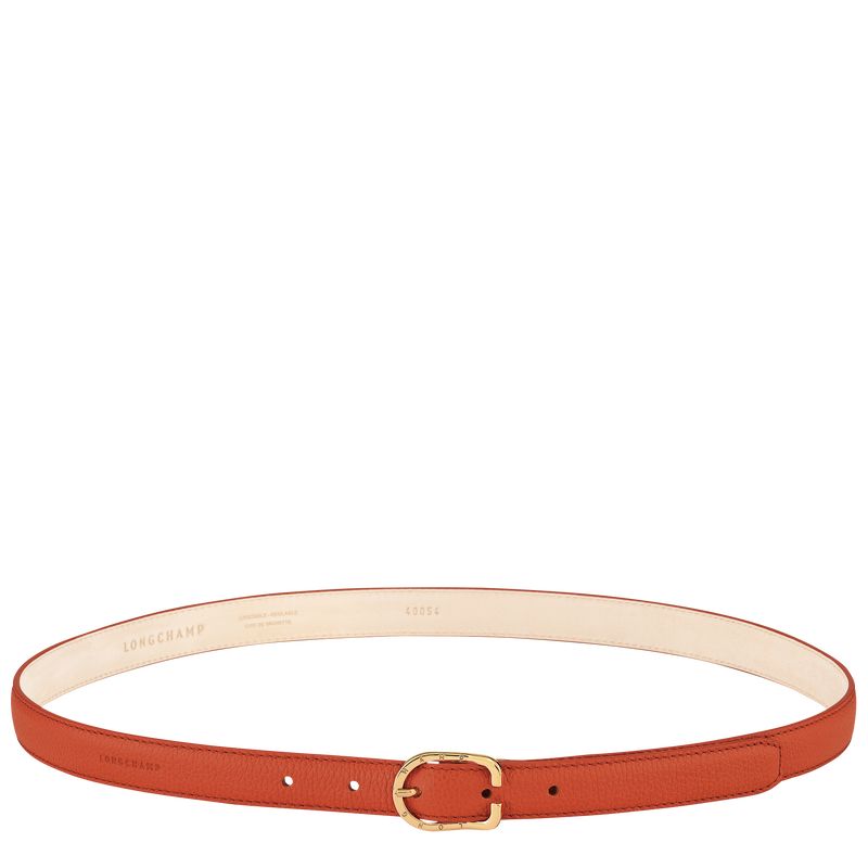 Longchamp Le FoulonnÉ Leather Belte Dame Paprika | NOHA8024