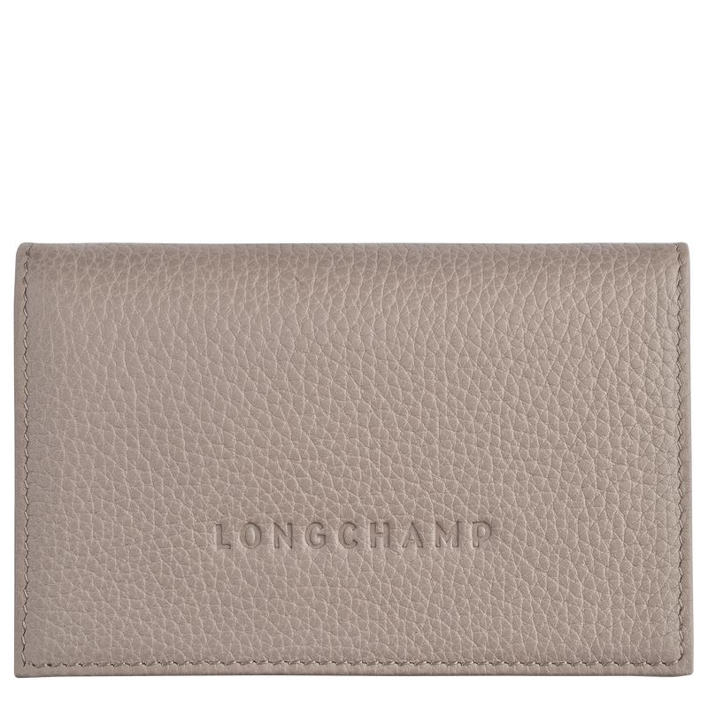 Longchamp Le FoulonnÉ Leather Kortholder Herre Turtledove | NOJP7368