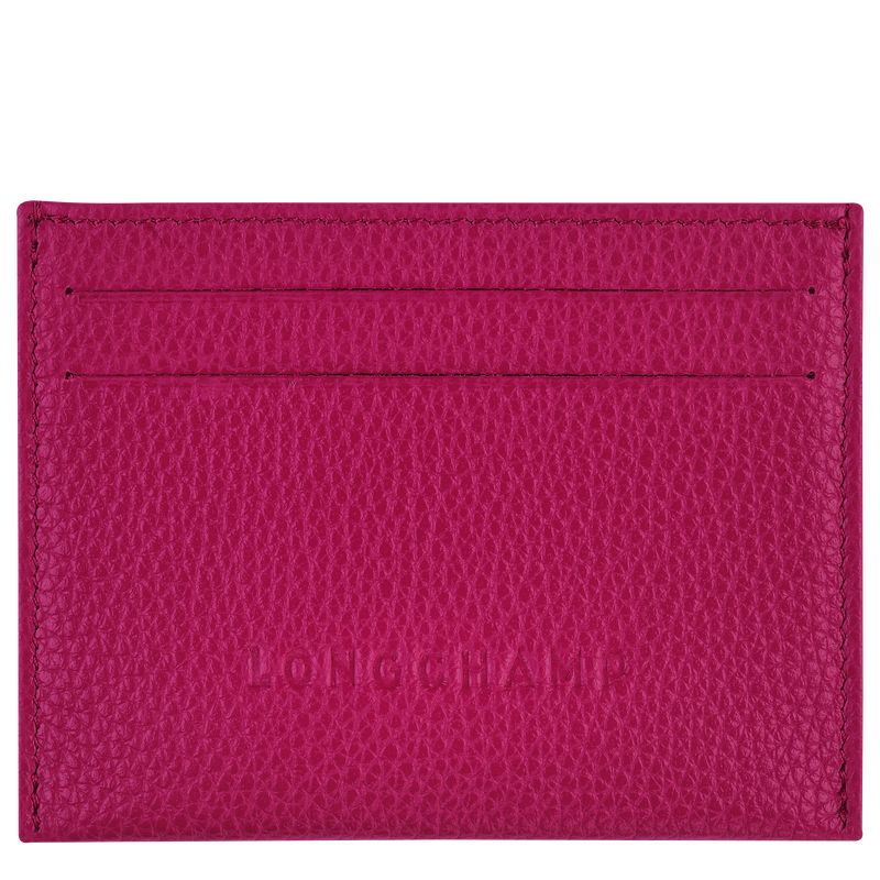 Longchamp Le FoulonnÉ Leather Kortholder Herre Beetroot | NOBE7356