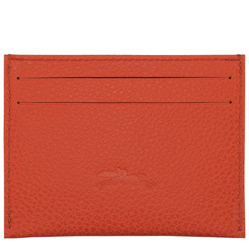 Longchamp Le FoulonnÉ Leather Kortholder Herre Paprika | NOCT7354