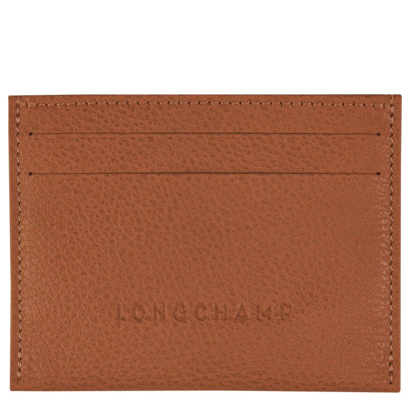 Longchamp Le FoulonnÉ Leather Kortholder Herre Caramel | NOLI7351