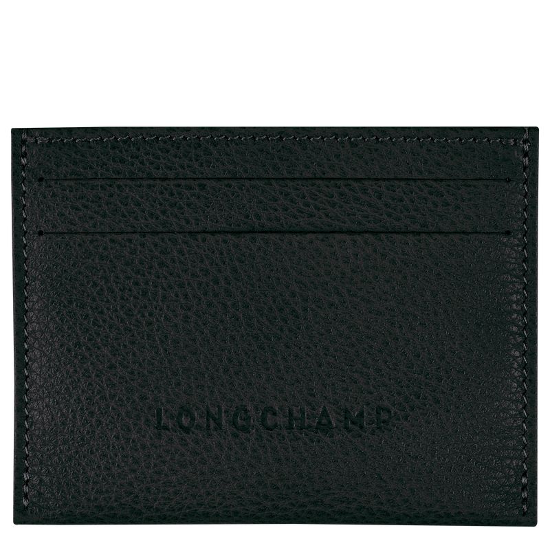 Longchamp Le FoulonnÉ Leather Kortholder Herre Svarte | NOKO7350