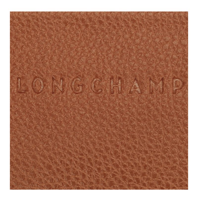 Longchamp Le FoulonnÉ Leather Kortholder Dame Caramel | NOJP8512