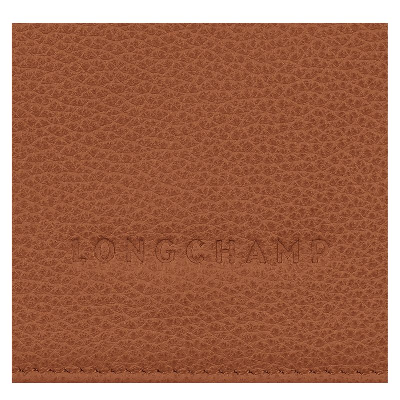 Longchamp Le FoulonnÉ Leather Lommebok Dame Caramel | NOIL8573