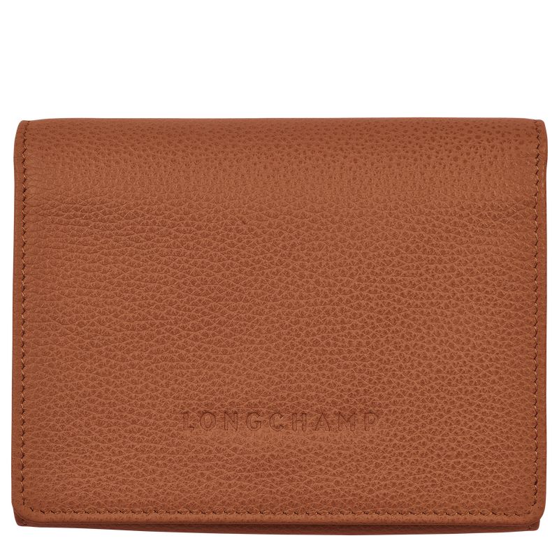 Longchamp Le FoulonnÉ Leather Lommebok Dame Caramel | NOIL8573