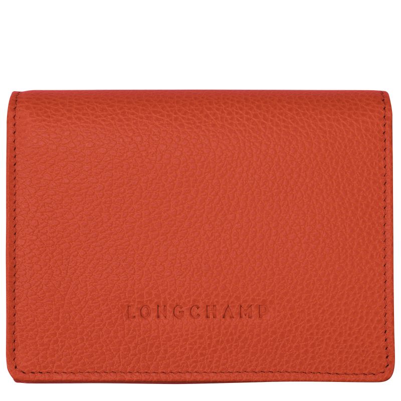 Longchamp Le FoulonnÉ Leather Lommebok Dame Paprika | NOMQ8554