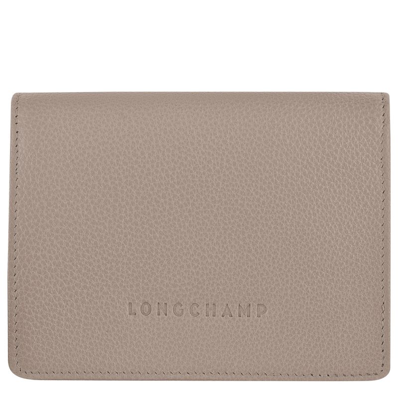 Longchamp Le FoulonnÉ Leather Lommebok Herre Turtledove | NOZU7404